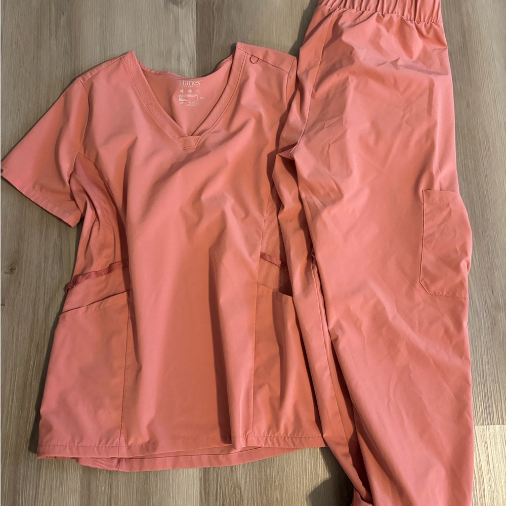 Hanes Women's Coral V-Neck Top